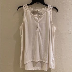 H&M conscious collection White Tank Top Sz L